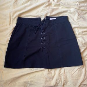 Forever21 Black Denim Miniskirt